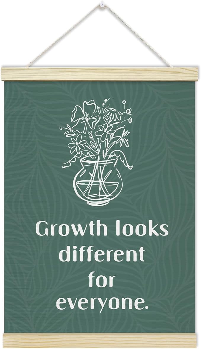 Mental Health Poster Hanger Frame, Positive Affirmations Canvas Wall Decor(12×16"), Wall Art For Classroom School Homeschool Counseling Therapy Office -31
