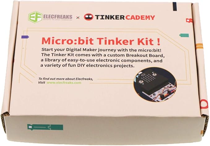 ELECFREAKS microbit Tinker Kit for Kid Micro:bit Sensor Starter Kit with 35 Projects, DIY Programming STEM kit with Basic Coding Electronics Modules and Wiki Tutorial(Without Micro:bit)