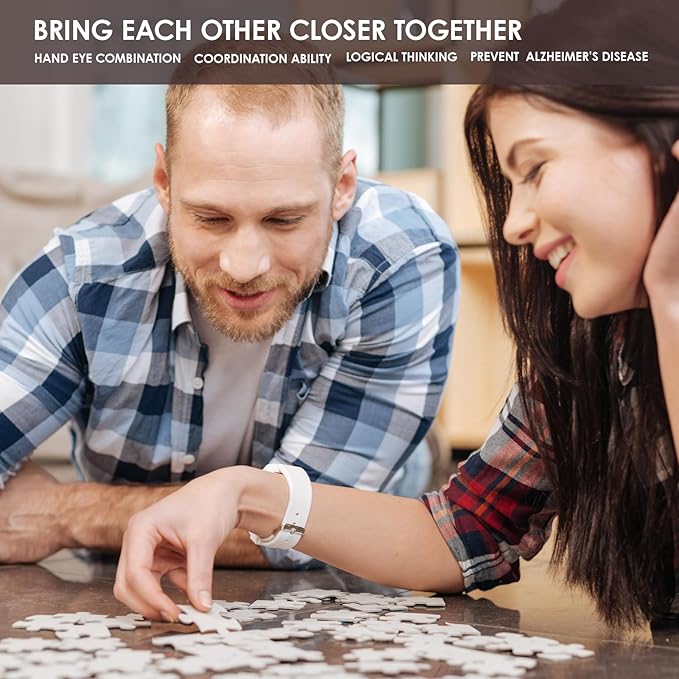 MOMIBOOK 1000 Piece Puzzle for Adults Jigsaw Puzzles of Enchanted Magic House, Touch Film Painting Image Difficult Challenging Hard Impossible Puzzle Unique Funny Party Christmas Birthday Gifts