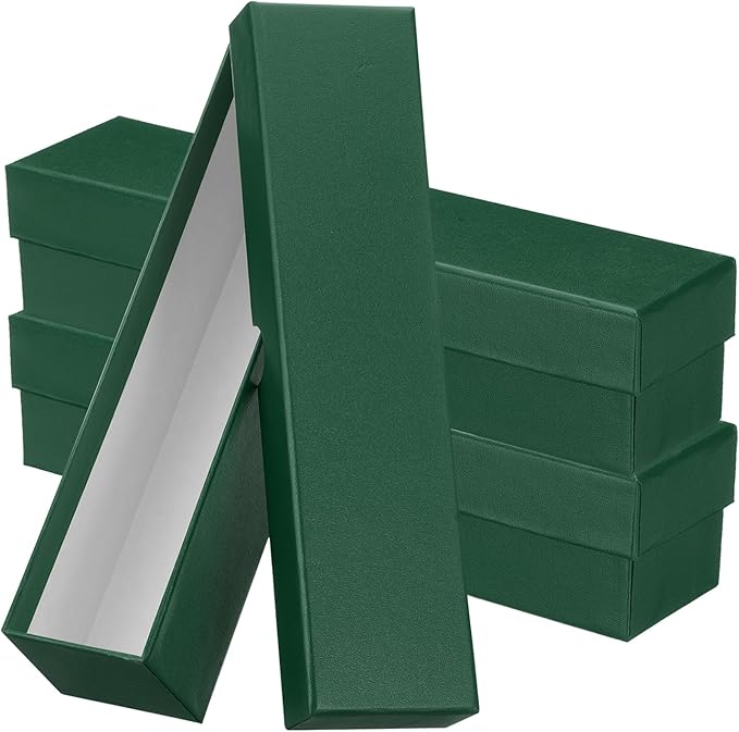 PATIKIL Coin Storage Box, Coin Collecting Cardboard for Collectors, Green, 3 Pcs