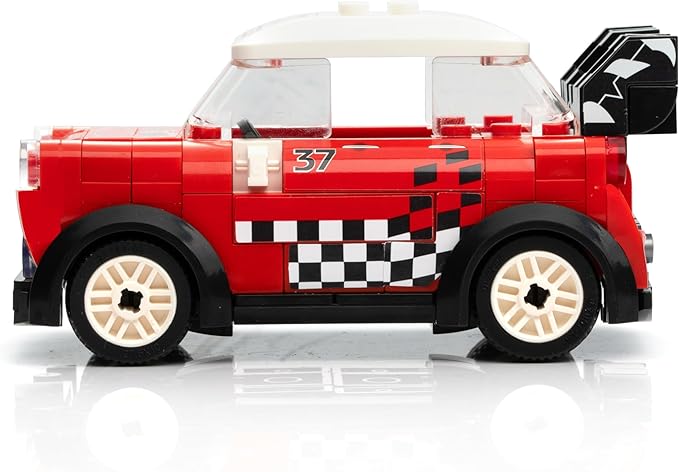 Block Builder Racing Car Building Block Set. Racing Car Building Blocks for Kids and Adults (Red)