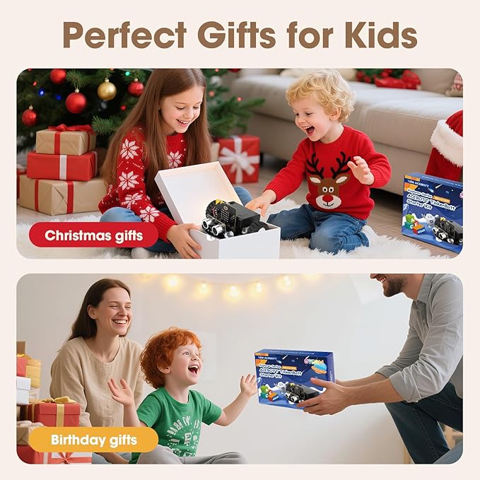 Robotics for Kids Ages 8–12 12-16,ACEBOTT Smart Robot Car Kit Compatible with BBC Micro:bit V2,STEM Toys Coding Robot Kit Compatible with LEGO,Gift for Kids and Teens(Not Included Wireless Controller)