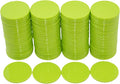 Smartdealspro Set of 100 1 Inch Opaque Plastic Learning Counters Mini Poker Chips Game Tokens with Storage Box (Light Green)