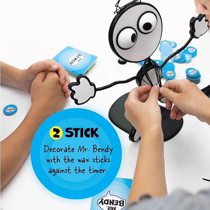 Fat Brain Toys Mr. Bendy - Craft, Bend, & Guess! Party Game for Kids & Adults