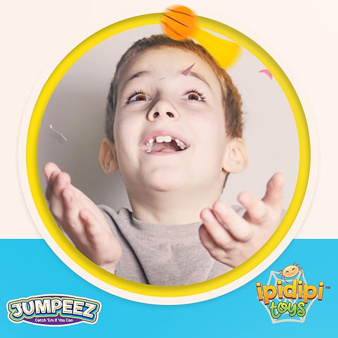 IPIDIPI TOYS Jumpeez Sport Ball Rocket Poppers – 24-Pack Jumping Spring Launcher Toys – Halloween Toys for Trick or Treat, Halloween Goodie Bag Stuffers, Birthday Party Favors for Boys & Girls