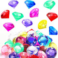 Zomiboo 32 Pcs Acrylic Diamond Large Gems Pirate Round Treasure Toy Gems Treasure Round Gemstones Acrylic Diamond Shaped Gemstones for Home Table Vase Fillers Party Decor (Multicolor)