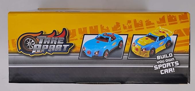 Construction Toys for Boys Age 3-8, Take Apart Toy Car Racing, 30 Pieces Building Toys with Electric Drill, Build Your Own Car with Realistic Sounds & Lights, STEM Gifts Kids (4 Spare Screws)