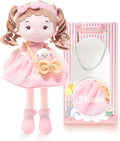 LeyaDoll Personalized Soft Baby Doll Toys (16''), My First Baby Rag Doll for 1 Year-Old Girl Birthday Gift, Christmas Plush Toys Gift for Toddler Kids Infants-Daydream-Mia-and-Her-Pet-Bunny