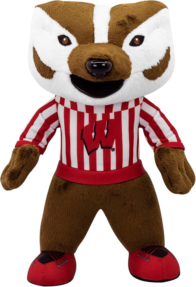 Bleacher Creatures Wisconsin Badgers Bucky Badger 10" Mascot Plush Figure - A Mascot for Play or Display