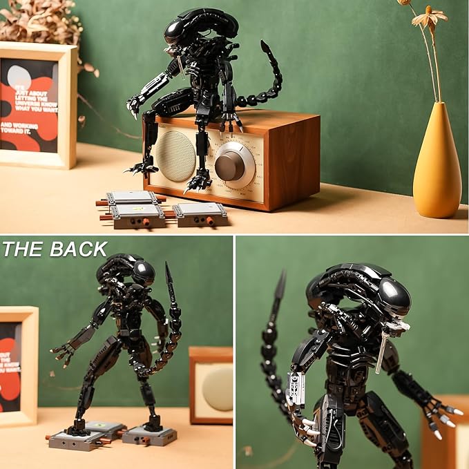 Xenomorph Action Figure Toy Building Set Compatible with Lego for Adults,Cool Scary Toys Gifts for Boys and Girls 8-14 Years Up 687 pcs