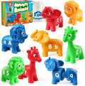 Coogam ABC Letters Matching Game, 26PCS Alphabet Fine Motor Skill Color Shape Recoginition Preschool Educational Montessori Learning Toys for 2 3 4 Years Old Toddlers