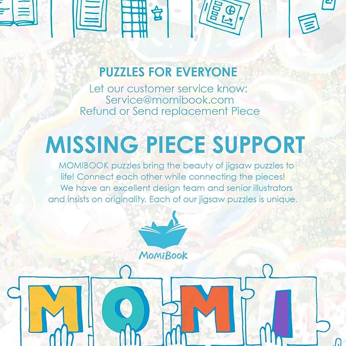 MOMIBOOK Puzzles for Adults 1000 Piece Jigsaw Puzzles of Daydreaming Puppies, Twinkle Laminate Painting Image Dog Puzzle Difficult Challenging Hard Impossible Puzzle, Christmas Birthday Gifts