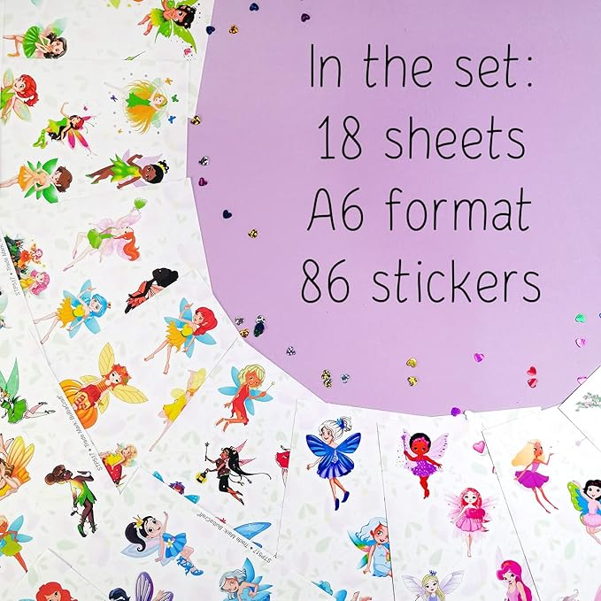 BulbaCraft Fairy Stickers and Decals for Laptop, Fairy Decorations for Birthday Party, Gifts for Women & Men