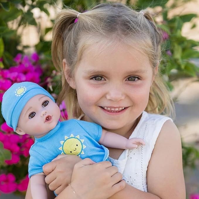 Adora NurtureTime Interactive Baby Doll, Clothes, & Accessories Set - Blue Boy