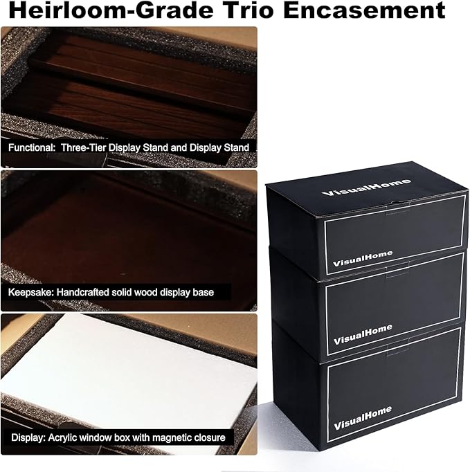 Premium Challenge Coin Display Case for 100 Coins - 360° View & Interchangeable Panels - Military, Police, Fire Fighter Gift for Retirement, Promotion