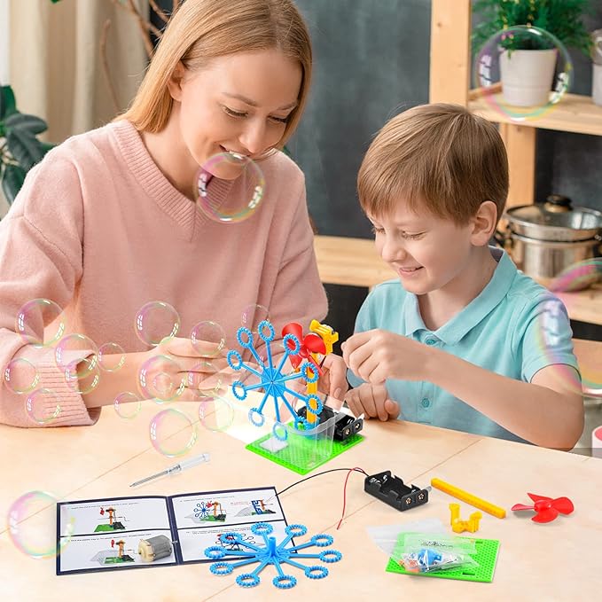 STEM Robotics Kit - 6 Set STEM Toys for Age 8-13 8-10, Kids Crafts for Girls Boys Toys Gifts 6 7 8 9 10 Year Old Birthday Gifts, Engineering Science Robot Building Kits for Kids Age 8-12 6-8