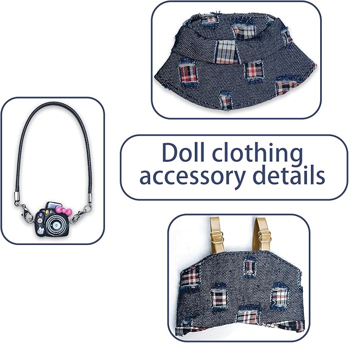 17cm Doll Clothes Set Fashion Doll Clohtes with Accessories of Doll Clothing Suitable for Various Outfits of Dolls (Style S)