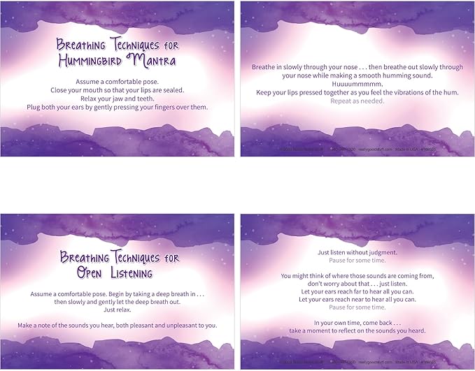 Really Good Stuff Self Care Reflection Cards-Mindful Thinking, Positive Affirmations, Meditation Techniques to Manage Emotions and Feelings for Kids and Adults