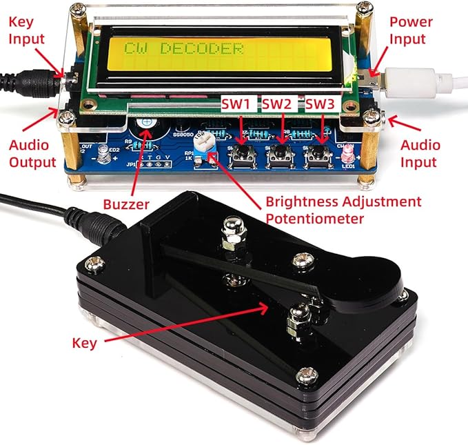DIY Morse Code Trainer Soldering Practice kit, Complete Soldering Project kit with Components, PCB & Enclosure, Perfect for Electronics Enthusiasts & Beginners