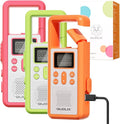 QUOLIX Walkie Talkies for Kids 3 Pack Rechargeable with SOS/NOAA/VOX Hands-Free, Durable Kids Walkie Talkies for 3-12 Year Old Boys Girls, Outdoor Backyard Camping Trio Family Fun Birthday Gifts