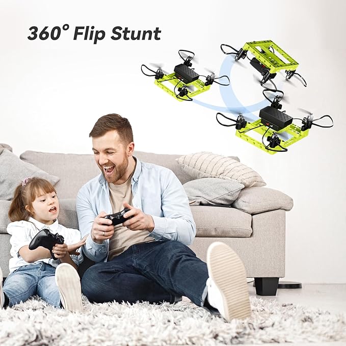 Mini Drone for Kids and Beginners,Creative 5-IN-1 DIY Drone Building Kits for Kids to Build Your Own Drones,5 Different Designs, Altitude Hold, 3D Flips,Easy to Build and Fly,Great Gifts for Boys&Girls to Enjoy Building,Flying and Fixing Fun