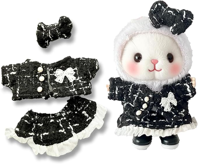 17cm Doll Clothes Set & Outfit Set for 17cm Dolls - Premium Fashion Dresses with Accessories, Luxury Chic Doll Clothing & Style Bundle,Just Clothes (Style-26)