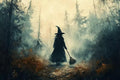 Adult Puzzle 300 Pieces Witch of The Forest, Adult Vintage Puzzle | Challenge Fun Activities | Ideal for Relaxation and Entertainment