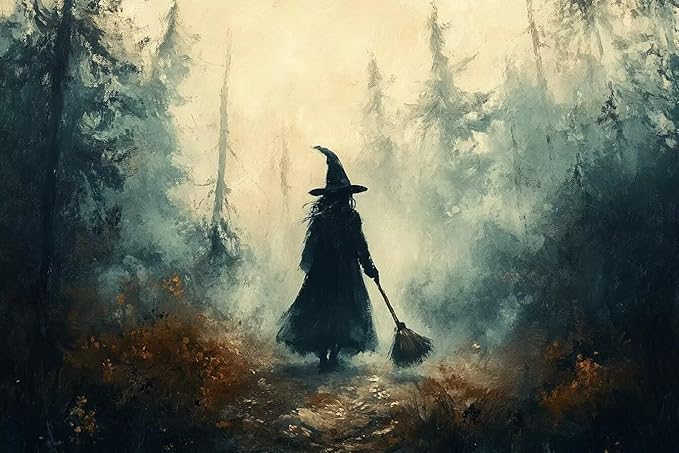 Adult Puzzle 35 Pieces Witch of The Forest, Adult Vintage Puzzle | Challenge Fun Activities | Ideal for Relaxation and Entertainment