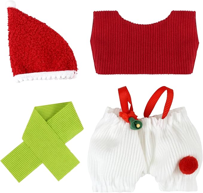 Doll Clothes 17cm/15cm Outfit Set Party Clothes High-End Fashion Outfits Suitable Accessories Christmas Cloak Halloween Premium Clothing 5.91-6.7 inch (No Doll) (LBB-258)