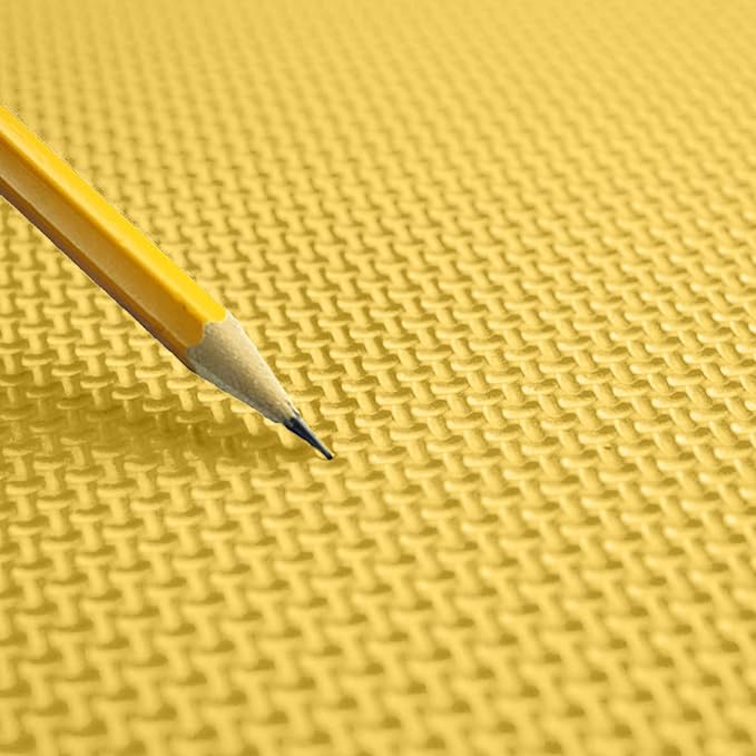 FlooringInc's 1/2" Soft Non-Toxic Baby Play Mat, Toddler Playmat, Colorful Puzzle PlayMat, Floor Mats for Kids & Babies, EVA Foam Interlocking Tiles for Nursery & Playroom | Yellow, 50 Tiles, 200 SqFt