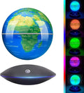 Magnetic Levitating Globe with LED Light, 360°Rotating Floating Globe World Map for Home Office Display, Cool Tech Gift for Men Father Boys and Girls, Ideal for Birthdays Anniversaries