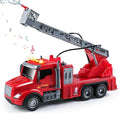 DWIRCTYS Kids Toys for 3 Years Old Boys,Friction Powered Fire Truck Toy with Lights and Sounds,Water Spray & Rotating Ladder,Birthday Gifts for Boys Girls