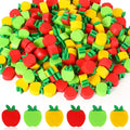 JUNEBRUSHS 150pcs Apples Erasers for Kids Bulk, Welcome Back to School Gifts Mini Apples Erasers for First Day of School Teachers Supplies Students Classroom Prizes Homework Rewards