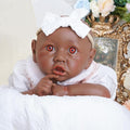 Reborn Baby Dolls Silicone Full Body 19.88in Weighted Real Life Open-Eyes Girl Dolls Lifelike Newborn Baby Soft Body Flexible Limbs Not Vinyl