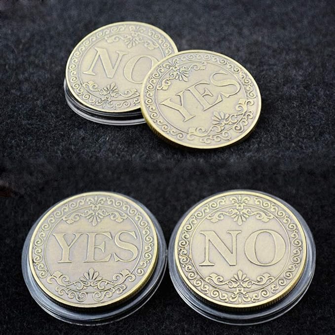 Glamtune Novelty Yes No Challenge Coin Medallion Collector