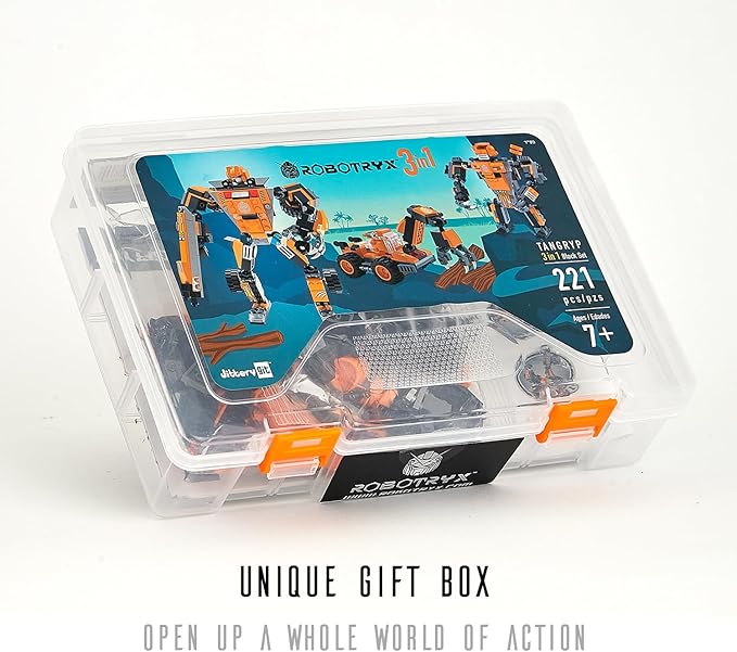 JITTERYGIT Mech Robot Soldier Glow in The Dark Bricks Toy STEM Gift Set, Juguetes para Niños De Christmas Birthday Regalos, Cool Military Holiday Present for Boys, Girls, Teen 6 7 8 9 10 Year Old
