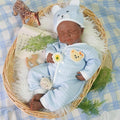 Reborn Baby Dolls Silicone Full Body 18.89in Weighted Real Life Closed-Eyes Boy Dolls Lifelike Newborn Baby Soft Body Flexible Limbs Not Vinyl