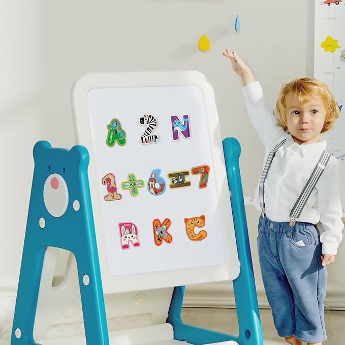 Wooden Magnetic Letters and Numbers for Kids - Fridge Alphabet Magnets ABC for Classroom Gift 39 Pieces Magnets Include 26 Colorful Alphabet Letters 10 Numbers 3 Symbols Preschool 3 4 5 Years Old