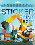 AEAHALY Vehicle Sticker Book Sticker Paint Books for Kids Ages 4-10 Paint by Stickers Party Birthday Gifts for Boys Girls Learning