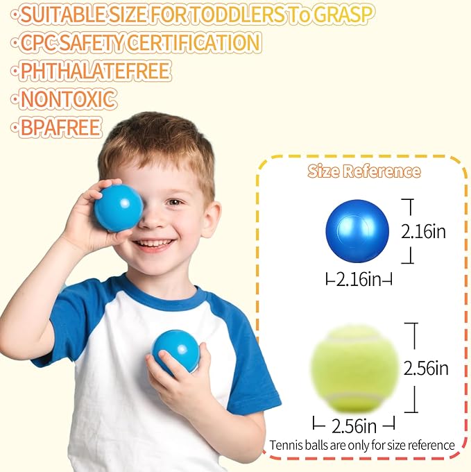 Ball Pit Balls Plastic Balls for Ball Pit Phathalate Free BPA Free Plastic Balls 100pcs 2.2" Set for Toddlers for Play Tent Tunnel