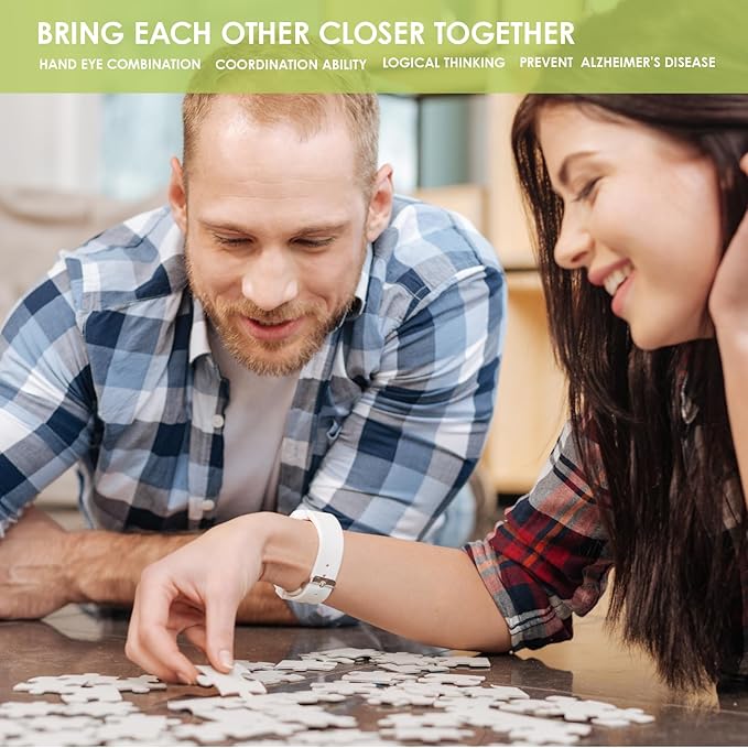 MOMIBOOK Puzzles for Adults 1000 Pieces Jigsaw Puzzles of Floral Cats' Chat Gathering, Oil Painting Image Difficult Challenging Hard Impossible Puzzle Unique Funny Party Christmas Birthday Gifts