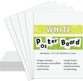 100PCS White 22"X28" Poster Board School and Craft Supplies,Super Value Poster Boards,Project Presentation Drawin