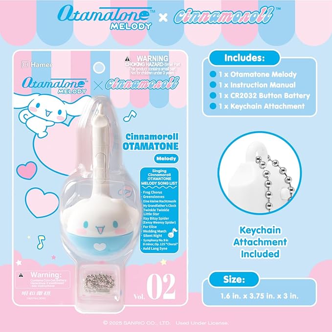 Otamatone Melody Hello Kitty and Friends Electronic Portable Music Instrument / Synthesizer Toy from Japan by Maywa Denki [English Instructions] - Cinnamoroll