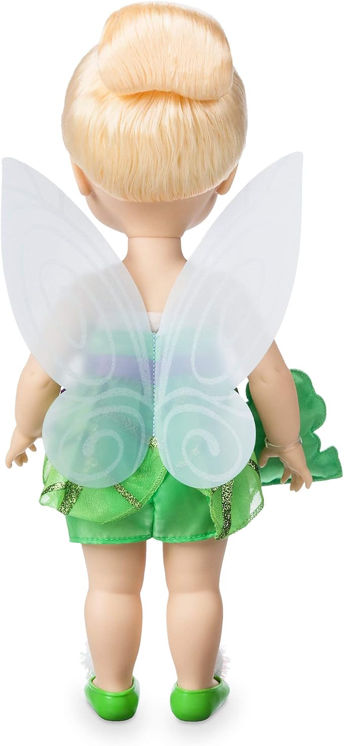Disney Store Animators' Collection Tinker Bell Doll - Peter Pan - 16 Inch, Molded Details, Fully Posable Toy in Satin Dress - Suitable for Ages 3+ Toy Figure