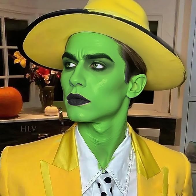 Light Green Face Paint Stick,Water-Based Lime Green Body Paint Stick,Washable Face Painting for Monster Frankenstein Witch Elphaba Costume,Halloween SFX Makeup Paint for Cosplay,1.06 OZ