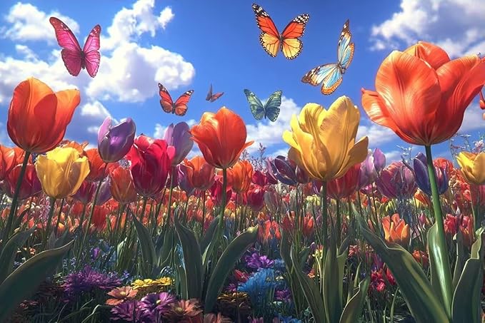 Jigsaw Puzzle 500 Piece Adult Wooden Jigsaw Puzzle, Beautiful Garden Landscape, Active Minds Puzzle, Educational Gift, Family Fun Activities