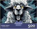 Sheep for Adults Fun Thickened Wooden Jigsaw Puzzles 500 Piece 3D Animal Toy Intellectual Game Education Game Stress Relief Toy Home Decoration Premium & Durable 500pcs (52x38cm)