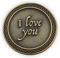Romantic Love Expression Coins, I Love You To The Moon & Back, Anniversary Pocket Tokens for Date Night, Love Gift for Men & Women, From Him or Her