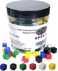 240PCS Centimeter Cubes – Opaque Plastic Math Manipulatives in 6 Colors, Counting & Sorting Toy for Early Learning, Includes Portable Storage Box
