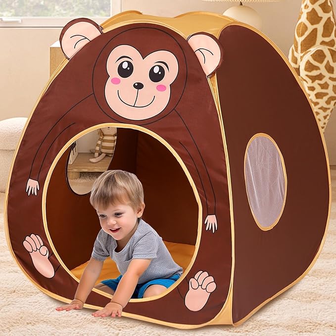Kids Play Tent BOENBRO Pop Up Tent for Kids Foldable Play Tent Playhouse with Storage Bag Toddler Tents for Indoor and Outdoor Birthday Toy for Boys Girls